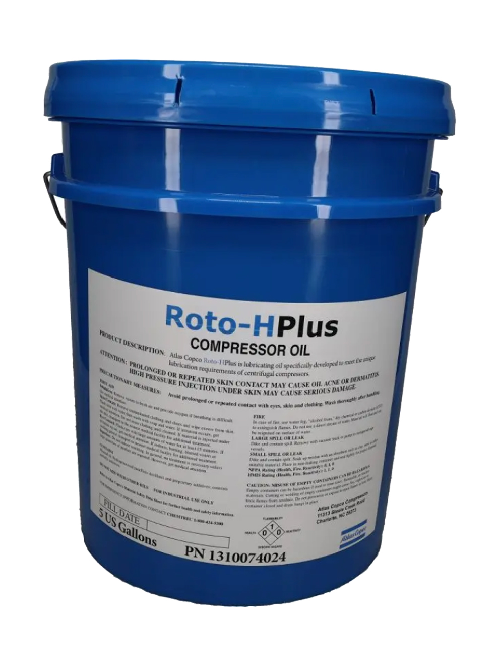 Atlas Copco 1310074024 Lubricant - 5 gallon pail