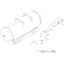 QGS10, QGS20S Timer Drain on Air Receiver - 0570701729 Bulkhead Coupling is highlighted