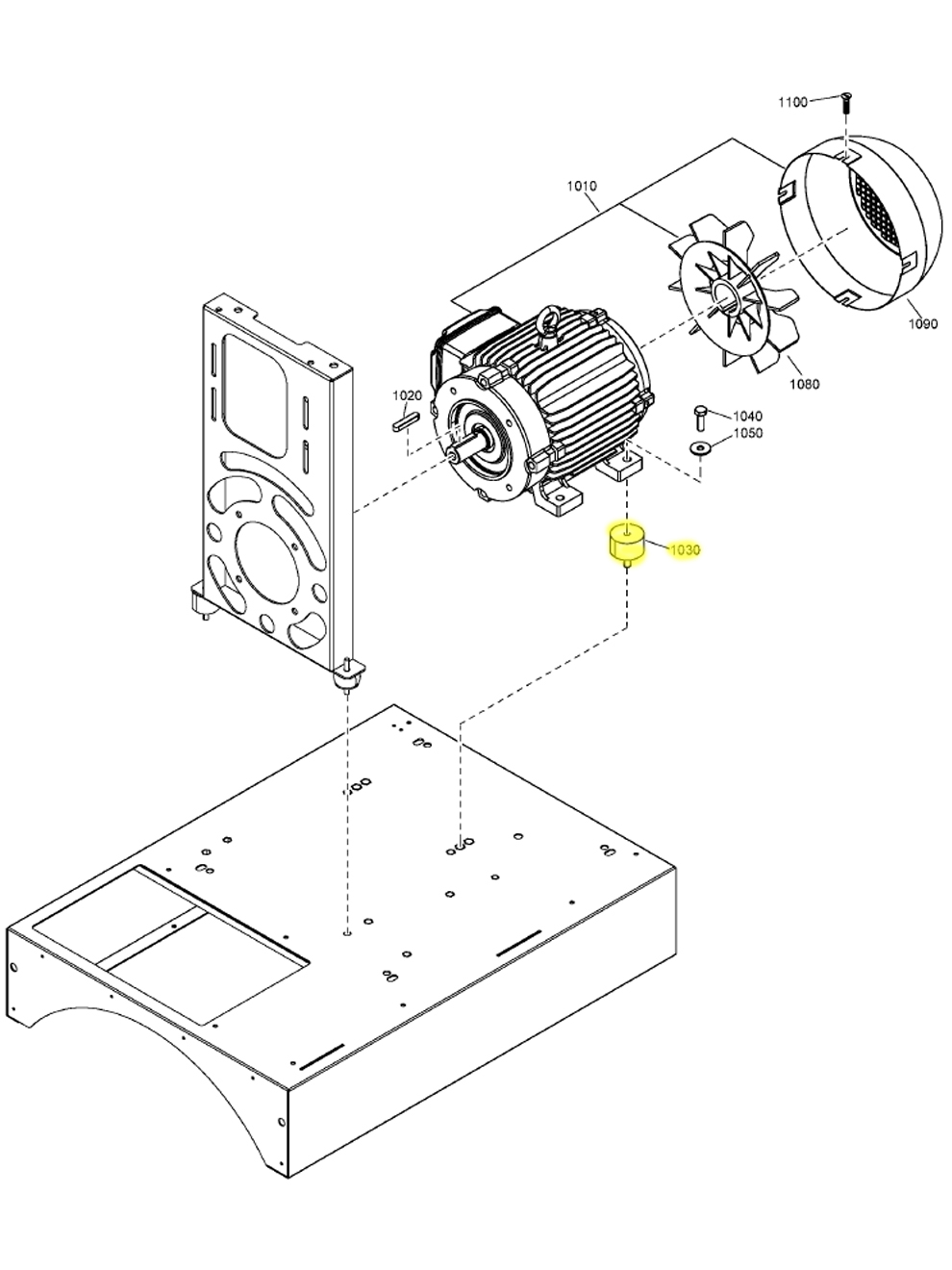 Quincy Compressor 0392110023 Damper Puffer