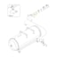 QGS5, QGS7.5 Tank Timer Drain - 0570701729 Bulkhead Coupling is highlighted